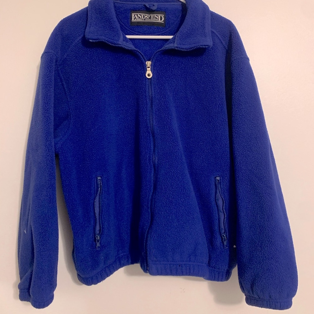 electric blue XL fleece zip up jacket